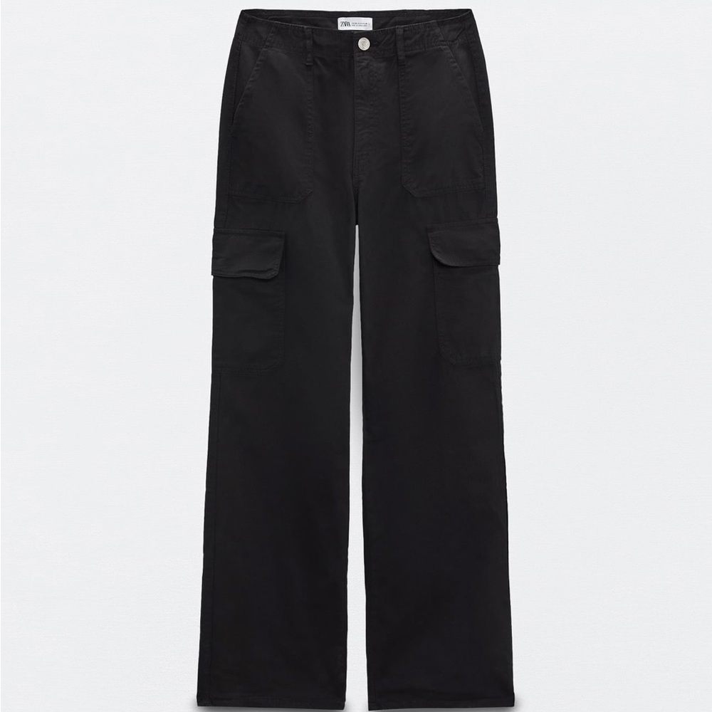 Zara black cargo pants